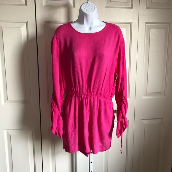 H&M PINK LONG SLEEVE ROMPER - Picture 5 of 7